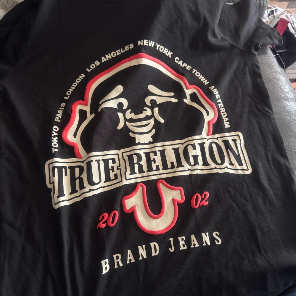 True Religion Black Graphic T-Shirt